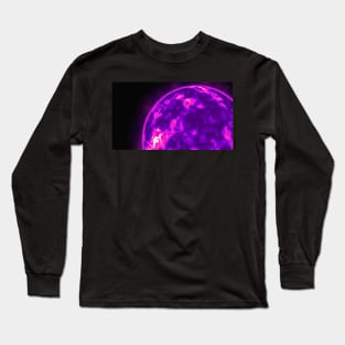 The Sun's Surface Close-Up - Purple Long Sleeve T-Shirt